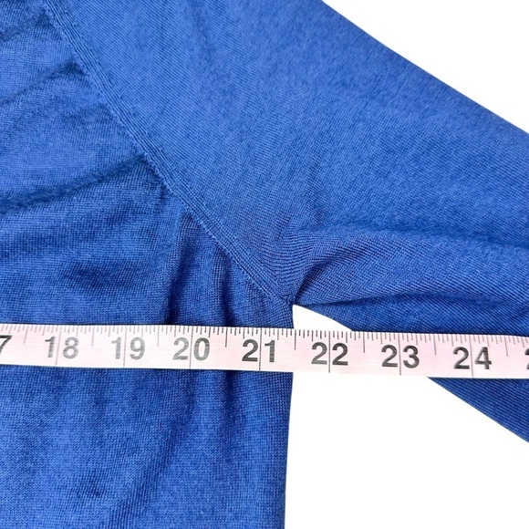 Manrico Cashmere silk blue purple open cardigan sweater large - Picture 14 of 15